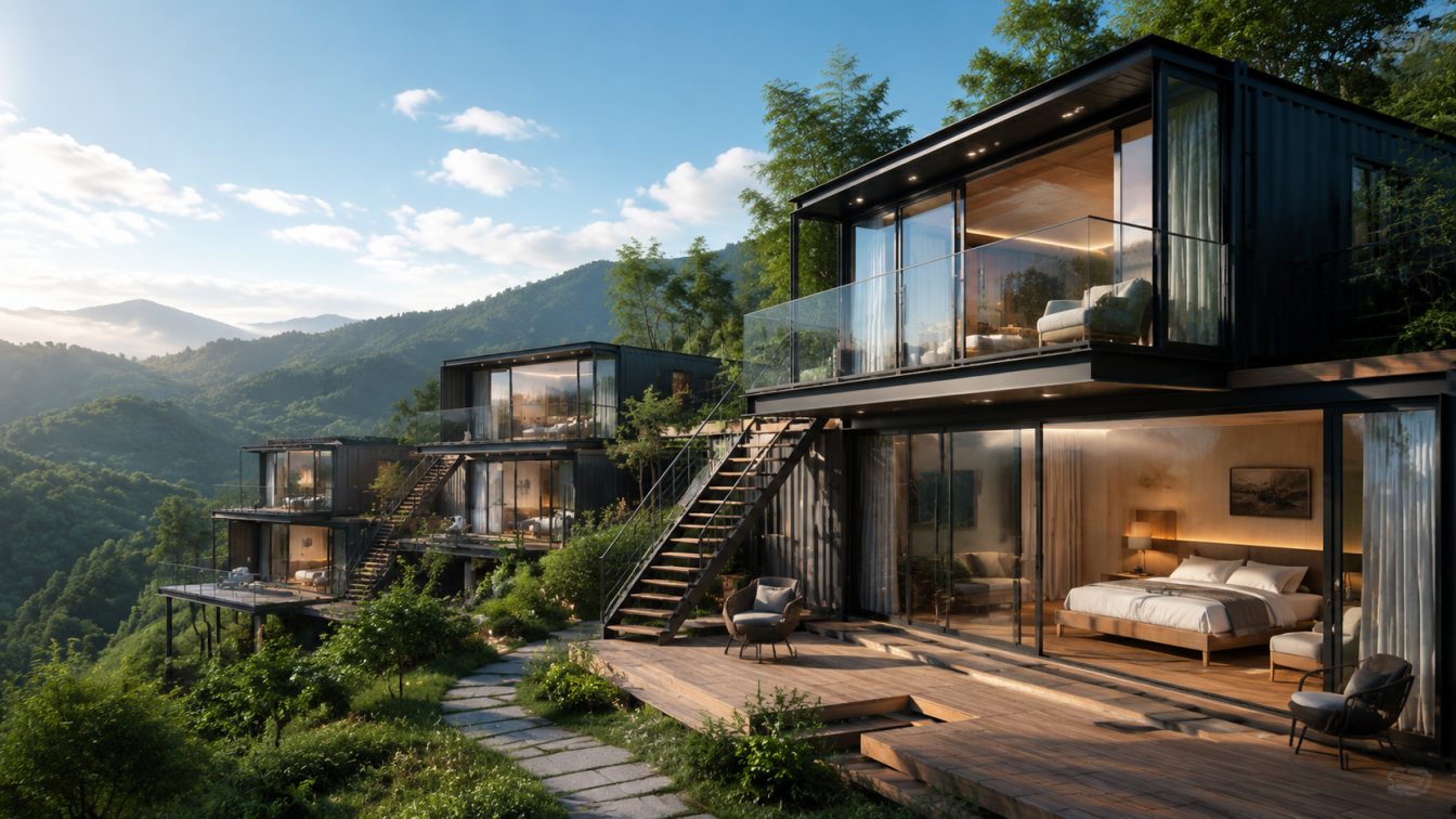 马鞍山为文旅商业提供集成房屋方案